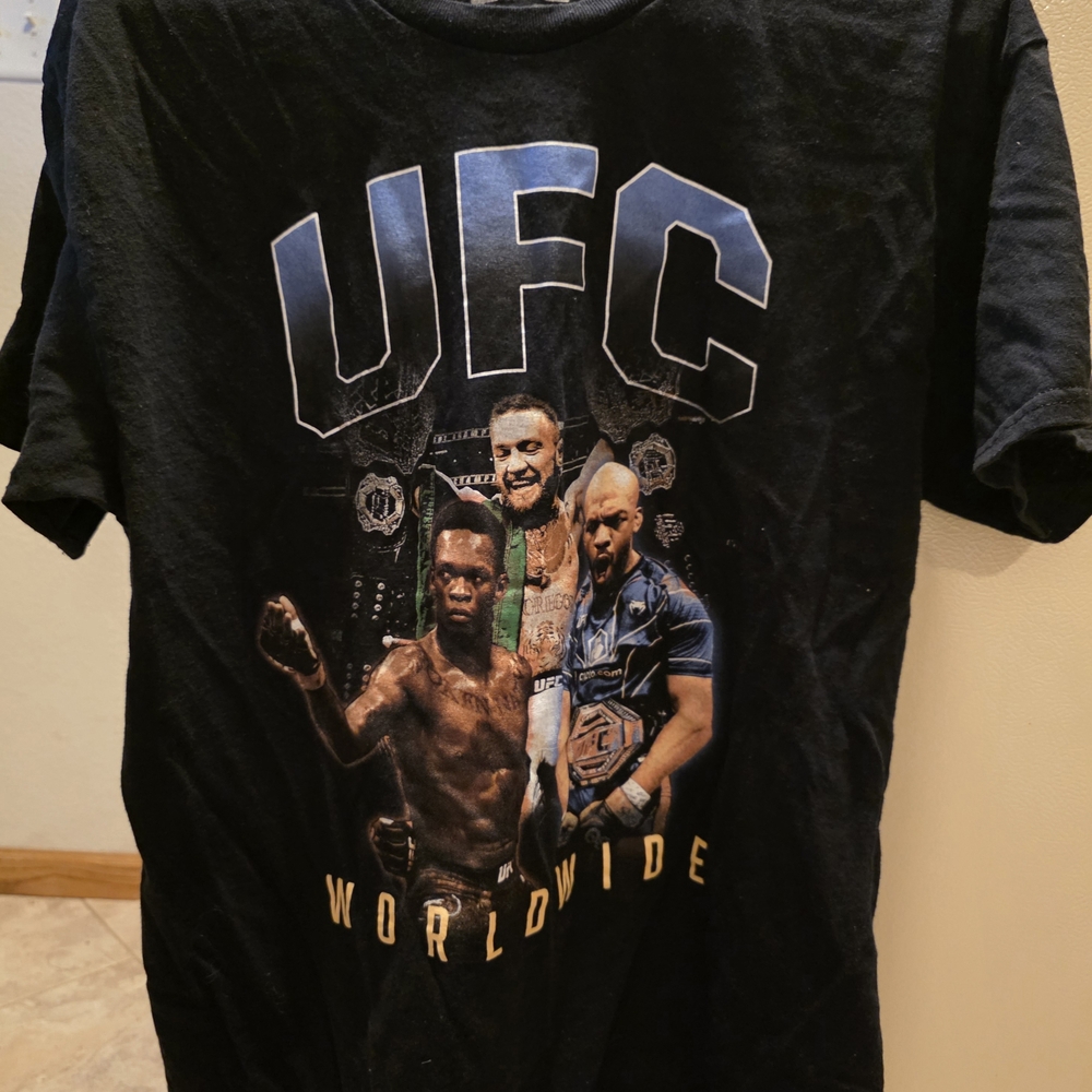UFC Black Cotton T-Shirt